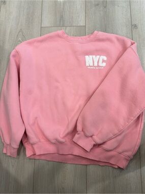Colorful Natalie NYC Pink Crewneck Sweatshirt - Women's Cozy Pullover